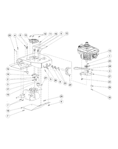 Sulky Assembly Diagram and Parts List for 56A443TH (750-XP)(2008 & Before) Cub Cadet Lawn Mower